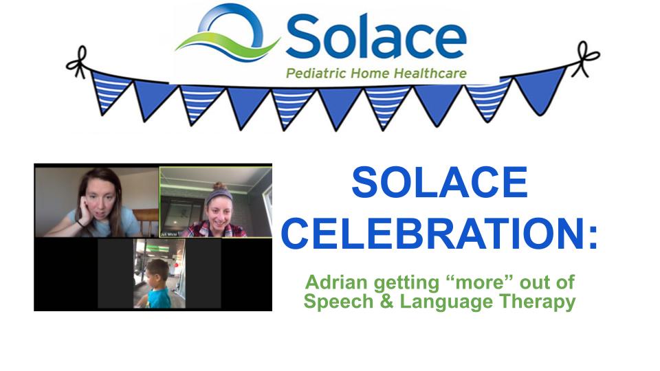 Celebrating Adrian's Accomplishments in Speech Therapy
